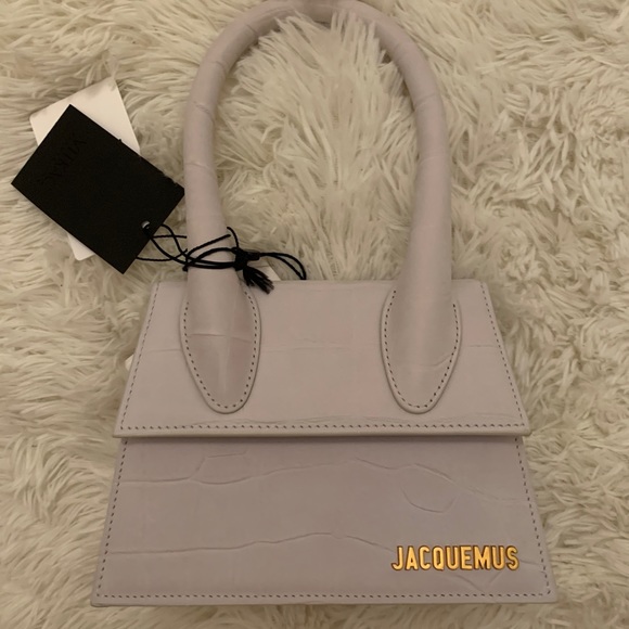Jacquemus Chiquito Tote Bag Croc White - Picture 1 of 5